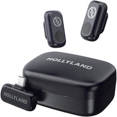 Hollyland LARK A1 Duo (Space Gray, with USB-C RX + Charging Case) Wireless Microphone