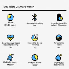 T900 Ultra 2 Smart Watch with Fitness Features - Perfect for Active Lifestyles