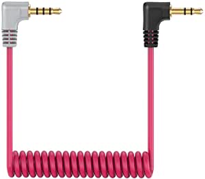 Rode SC7 3.5mm Right-Angle TRS to 3.5mm Right-Angle TRRS Coiled Adapter Cable for Smartphone