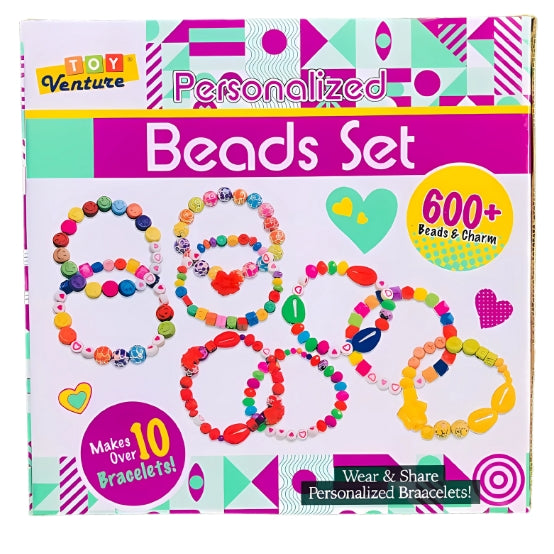 Girls Customized Bracelet Making Beads Set