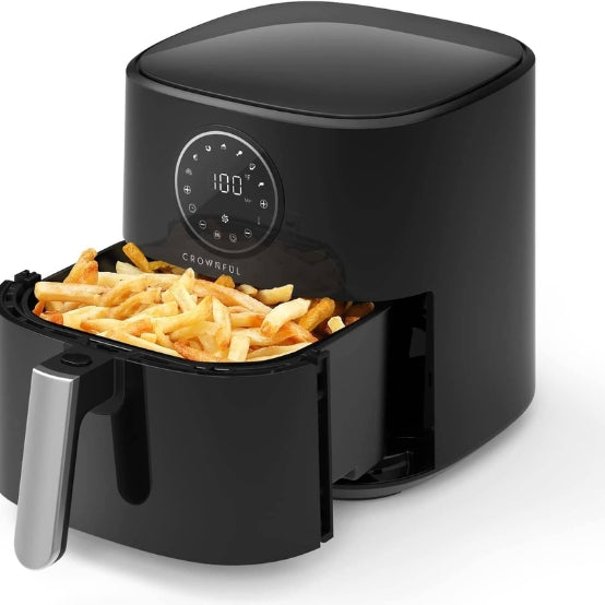 CROWNFUL Air Fryer 4.5 L, LCD Digital Touch Screen