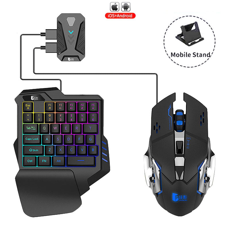 Gaming Wireless Bluetooth 5 in 1 Keyboard and Mouse