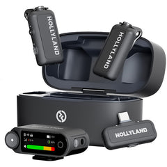 Hollyland LARK MAX 2 Combo (Space Gray, with Camera RX + USB-C RX) Wireless Microphone