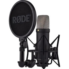 RØDE NT1 mic in podcast recording 