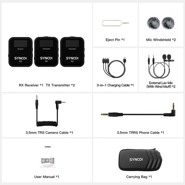 SYNCO G2(A2) Wireless Microphone