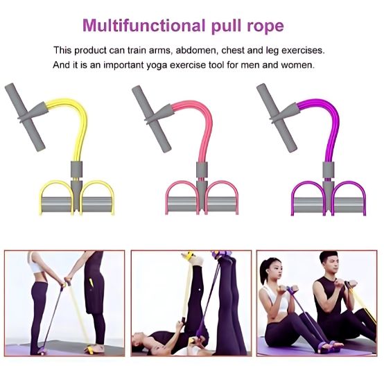 Portable Lightweight Purple fitness pull rope