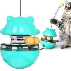 Adjustable Cat Treat Dispenser Tumbler Toy