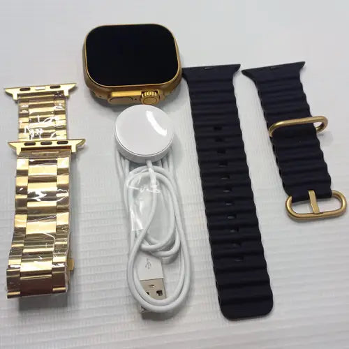 g9 ultra max smart watch with black strap
