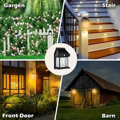 BK-888 Mini Waterproof Solar Interaction Wall Lamp With Motion Sensor Security Light