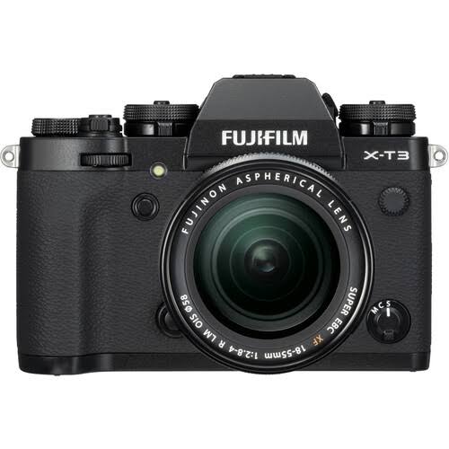 FUJIFILM X-T3 Mirrorless Digital Camera with 18-55mm Lens (Black)