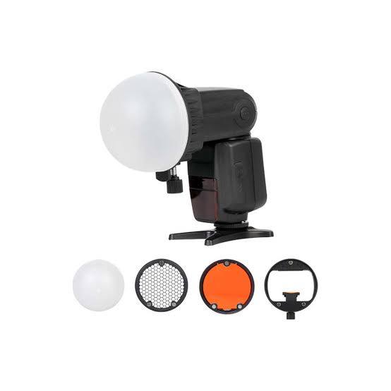 TRIOPO Flash Light Modifier Kit Mount Adapter & Diffuser Ball & Honeycombs Reflector