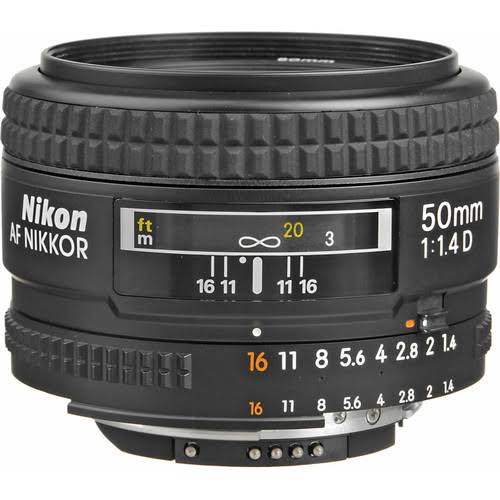 Nikon AF NIKKOR 50mm f/1.4D Lens