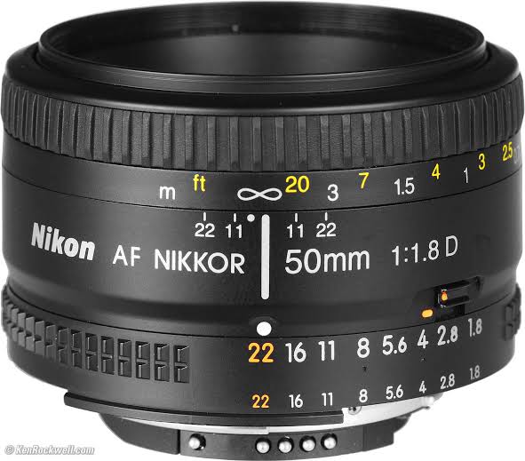 Nikon AF NIKKOR 50mm f/1.8D Lens