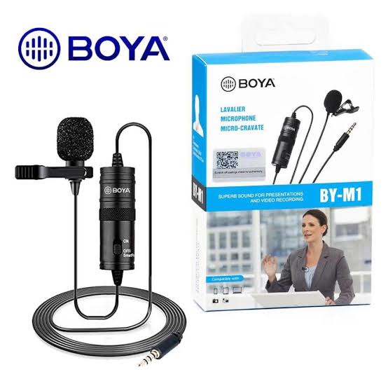 BOYA BY-M1 Omnidirectional Lavalier Microphone (Black)