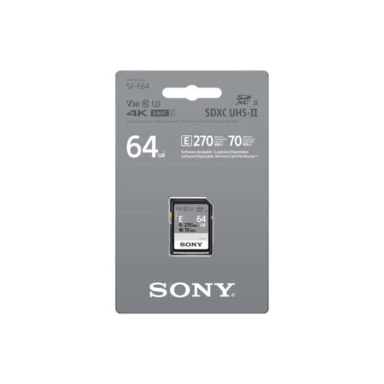 Sony 64GB SF-E Series UHS-II SDXC Memory Card