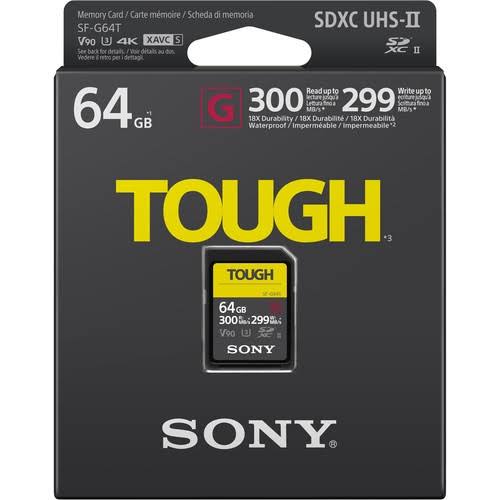 Sony 64GB SF-G Tough Series UHS-II SDXC Memory Card