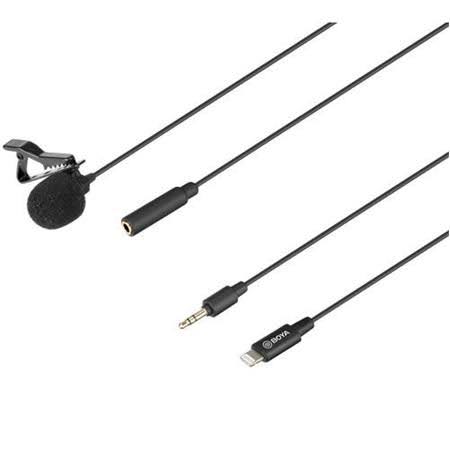 BOYA BY-M2 Digital Omnidirectional Lavalier Microphone with Detachable Lightning Cable (iOS)