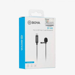 BOYA BY-M3 Digital Omnidirectional Lavalier Microphone with USB-C Cable (Android)