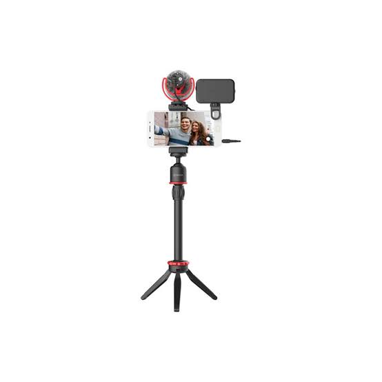 BOYA BY-VG350 Smartphone Vlogger Kit Plus with BY-MM1+ Mic, LED Light, and Accessories