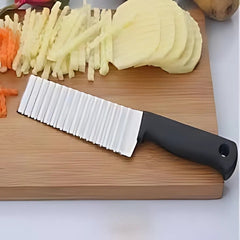 Potato French Fries Cutter Wavy Crinkle Knife