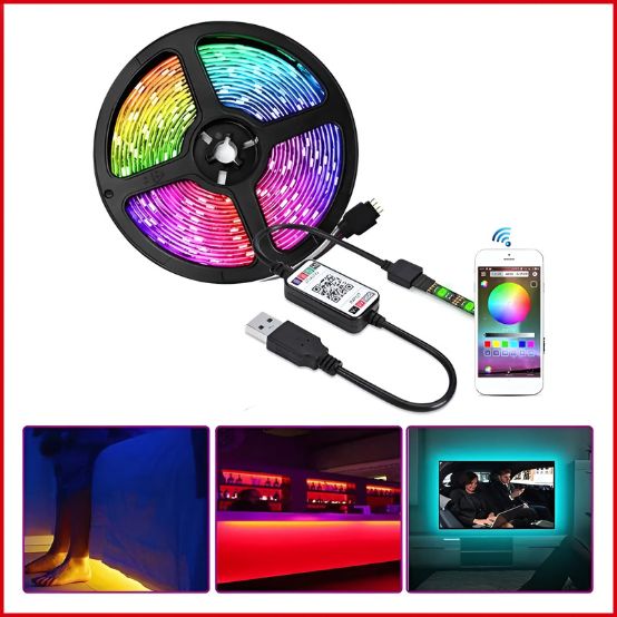 3 Meter RGB LED Strip Light with Mobile App Control