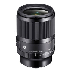 Close-up of Sigma 35mm F1.4 DG DN Art lens front element - Delenzo Mart