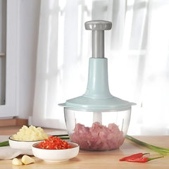 Stainless Steel Plastic Manual Speedy Hand Press Food Chopper