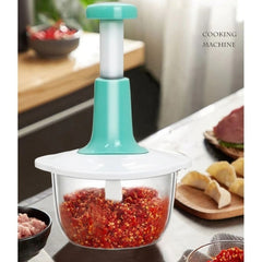 Stainless Steel Plastic Manual Speedy Hand Press Food Chopper